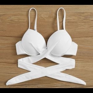 Shien XS white bikini top